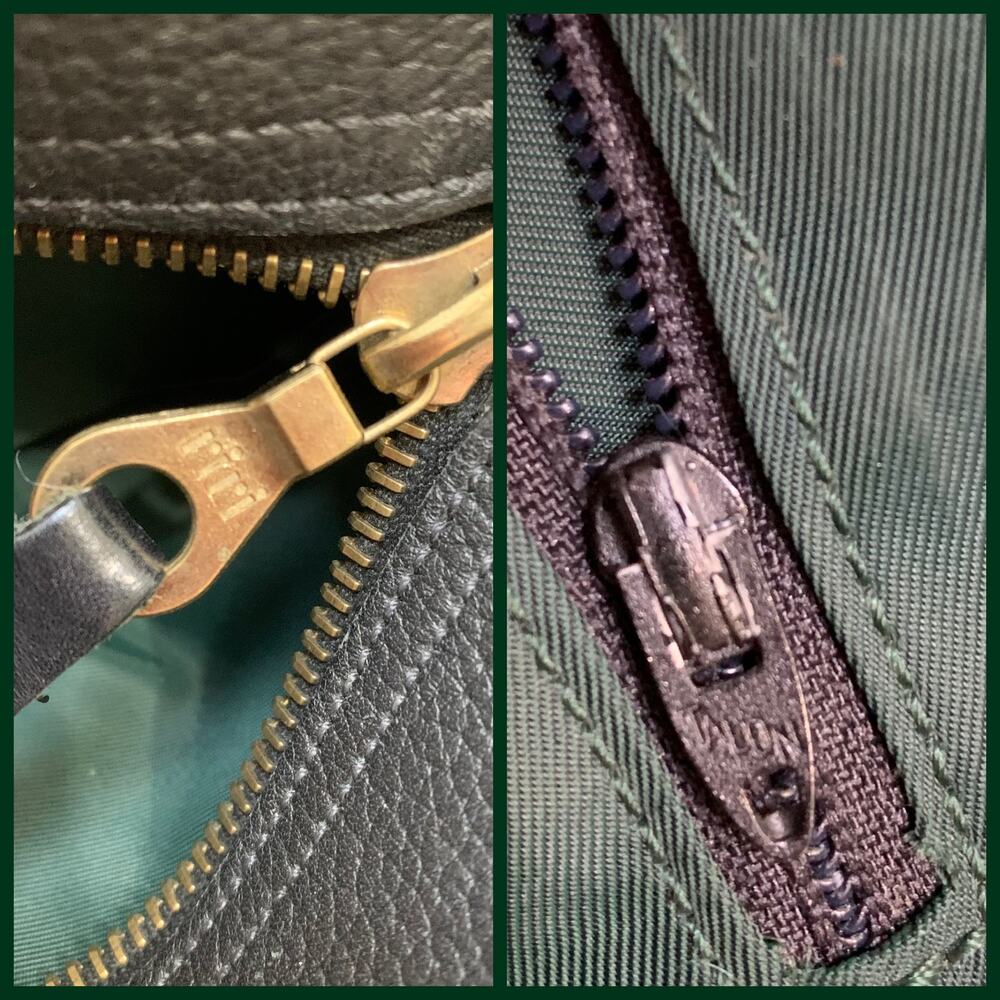 DOONEY & BOURKE Large Rare Vintage METRO Tote Black Pebbled All Weather Leather - Picture 15 of 16